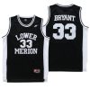 kobe bryant lower merion high school 33 jersey black