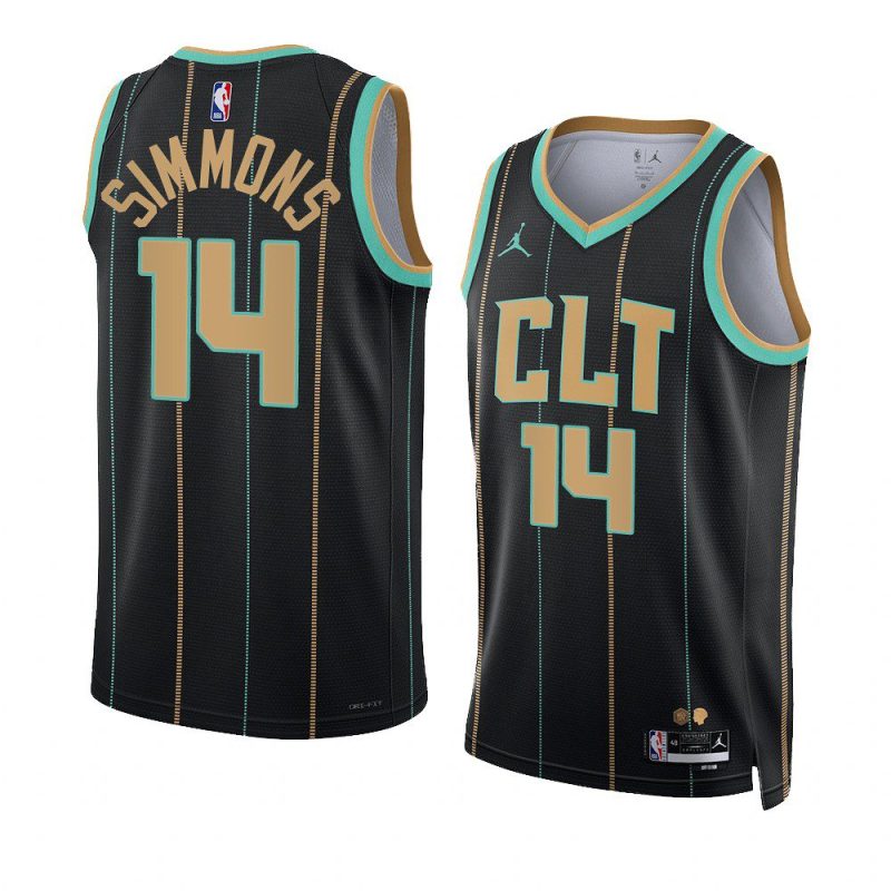 kobi simmons hornetsjersey city edition blackswingman