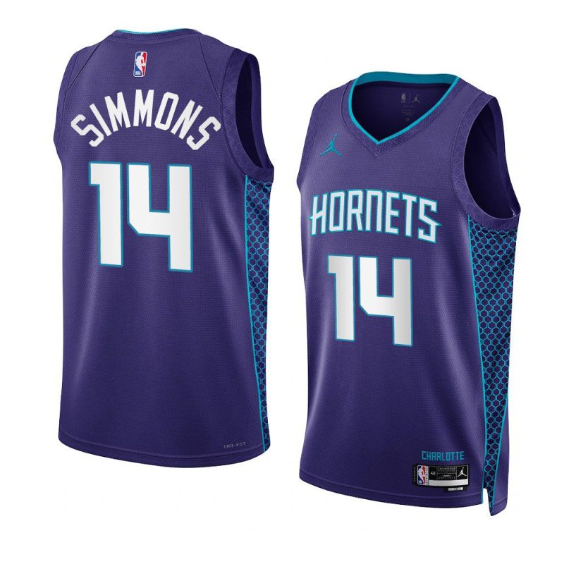 kobi simmons hornetsjersey statement edition purpleswingman