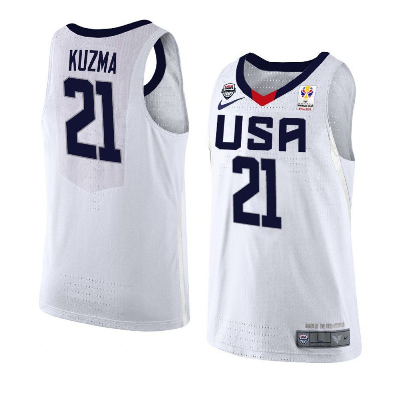 kyle kuzma world cup jersey white