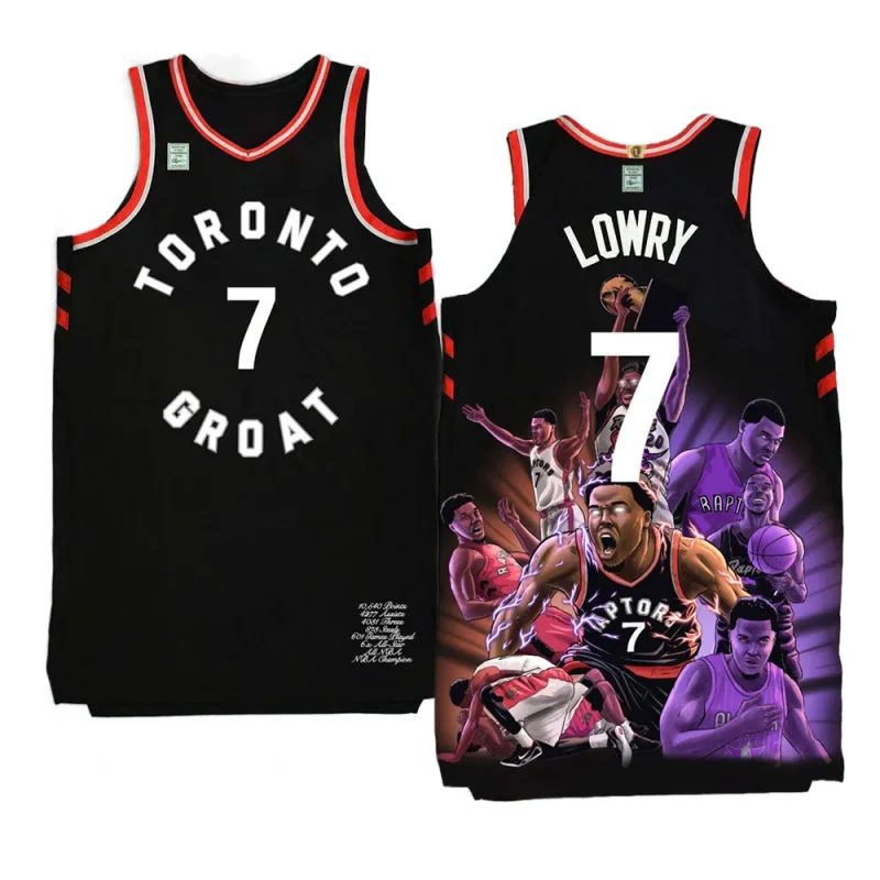 kyle lowry raptors greatest raptor of all time art blackjersey black