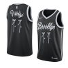 kyrie irving jersey santa clause black christmas men's