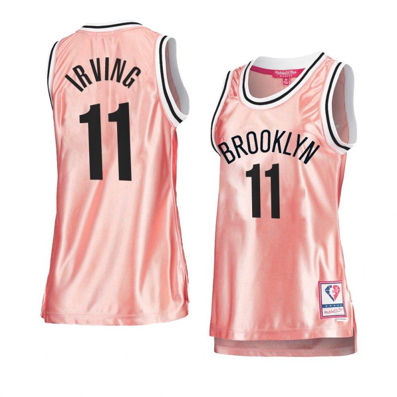 kyrie irving women 75th anniversary jersey rose gold pink