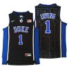 kyrie irvingmen'sblack duke jersey