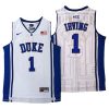 kyrie irvingmen'swhite duke jersey