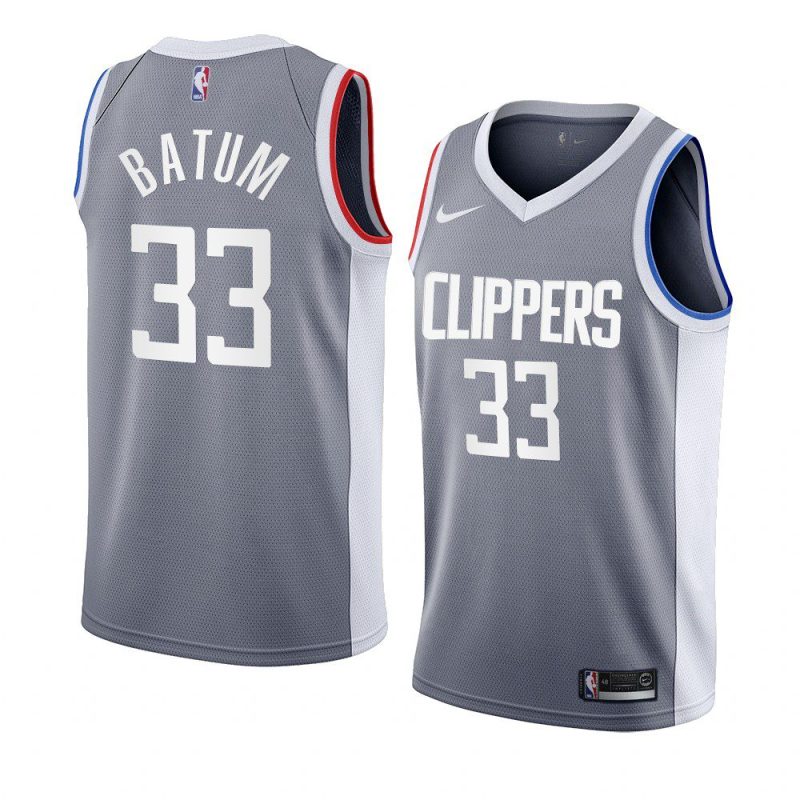 la clippers nicolas batum gray earned edition jersey