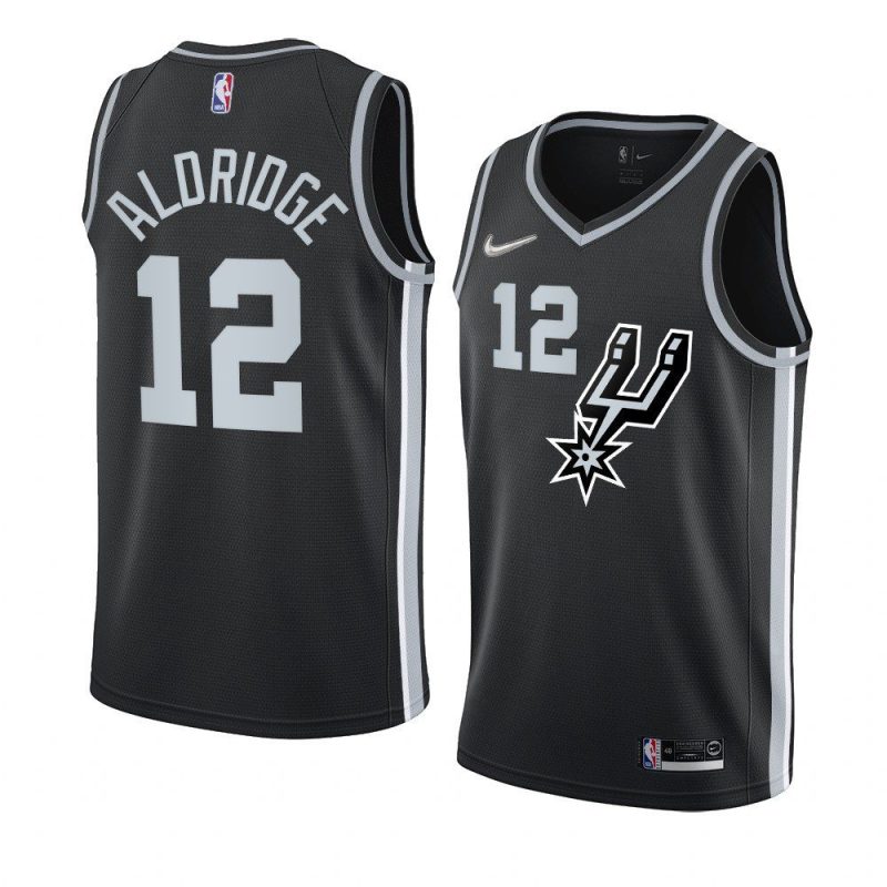 lamarcus aldridge jersey earned edition black swingman men