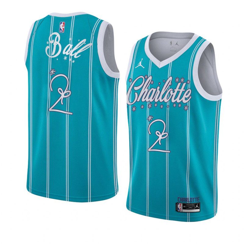 lamelo ball jersey santa clause mint green christmas 2020