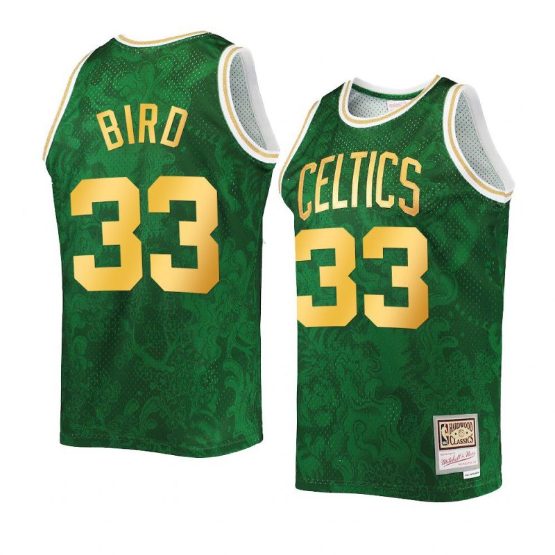 larry bird celticsjersey 2022lunar new year green