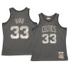 larry bird hardwood classics 1985 86 metal works jersey charcoal