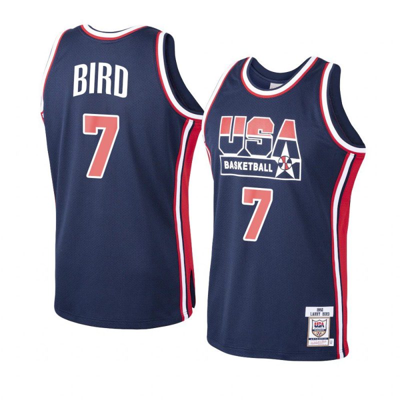 larry bird home jersey authentic navy