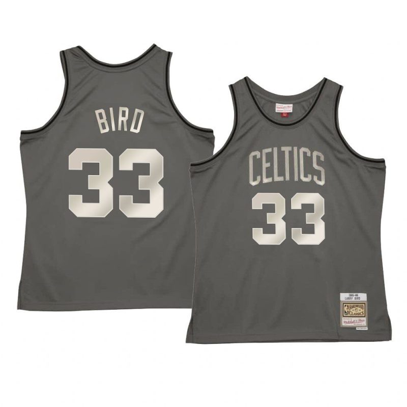 larry bird swingmanjersey metal works gray