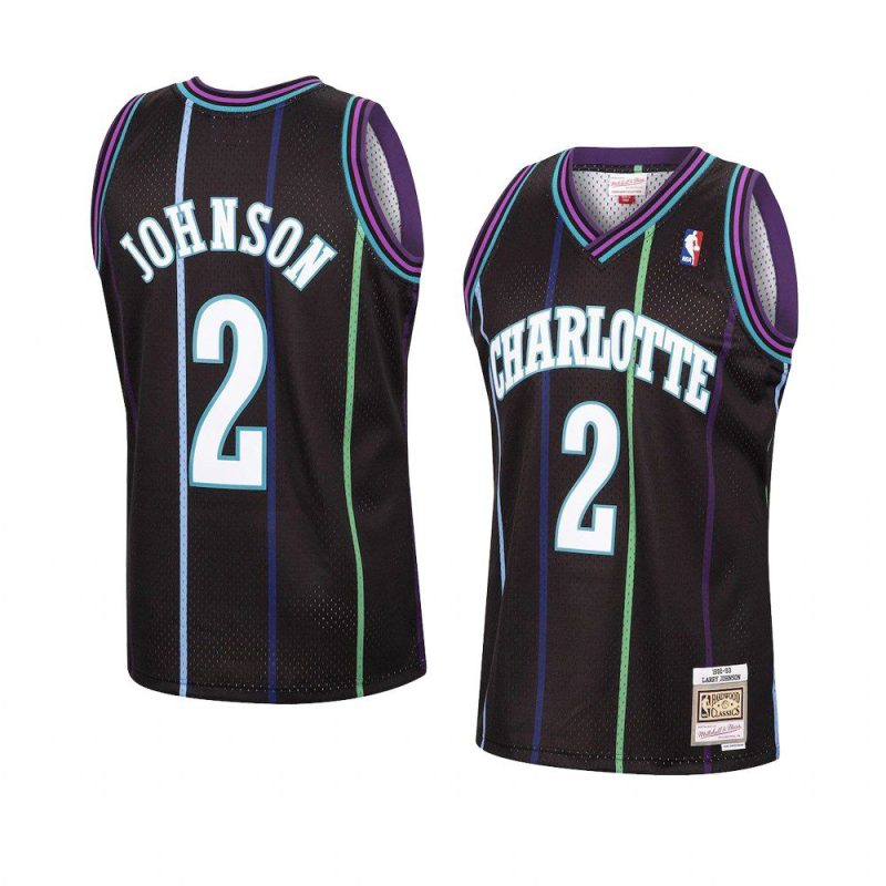 larry johnson jersey reload black hardwood classics men's