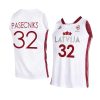 latvia basketball 2023 fiba world cup anzejs pasecniks white home jersey