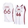 latvia basketball 2023 fiba world cup kristers zoriks white home jersey