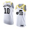 leandro bolmaro 2022 23jazz jersey association editionauthentic white