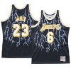 lebron james 23 changed jersey lightning black