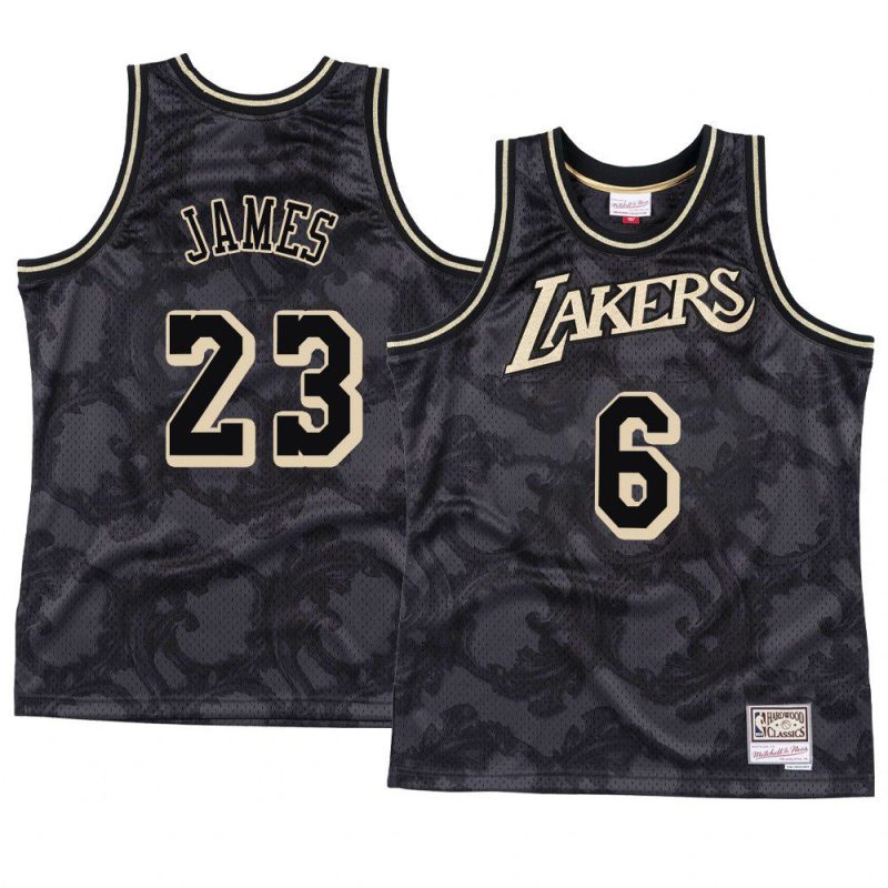 lebron james 23 multi numbers jersey throwback tonal black