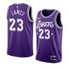 lebron james throwback 60s jersey city edition purple 2021 22