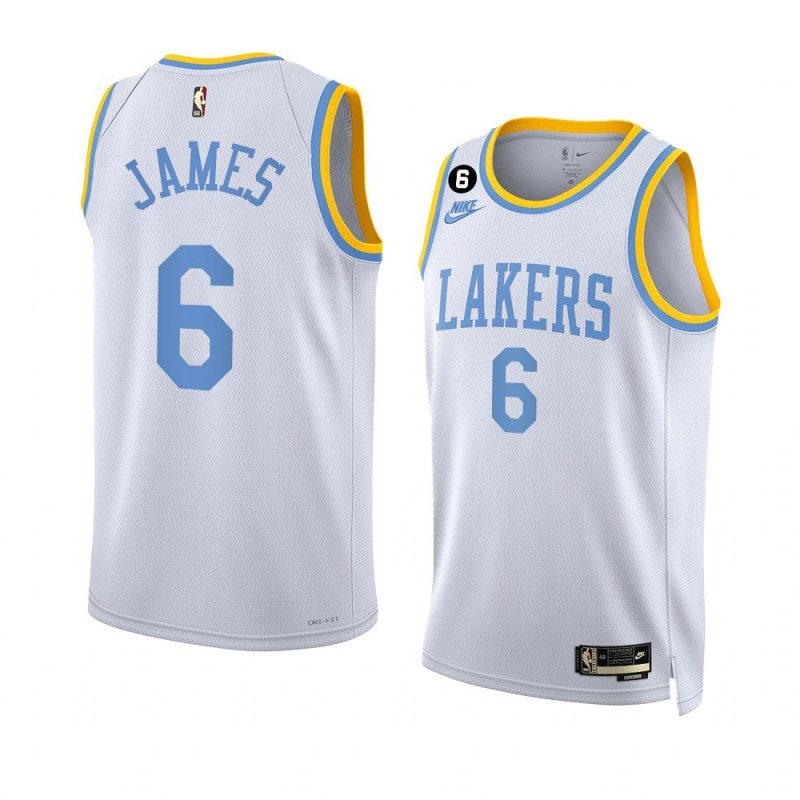 lebron james white classic edition jersey