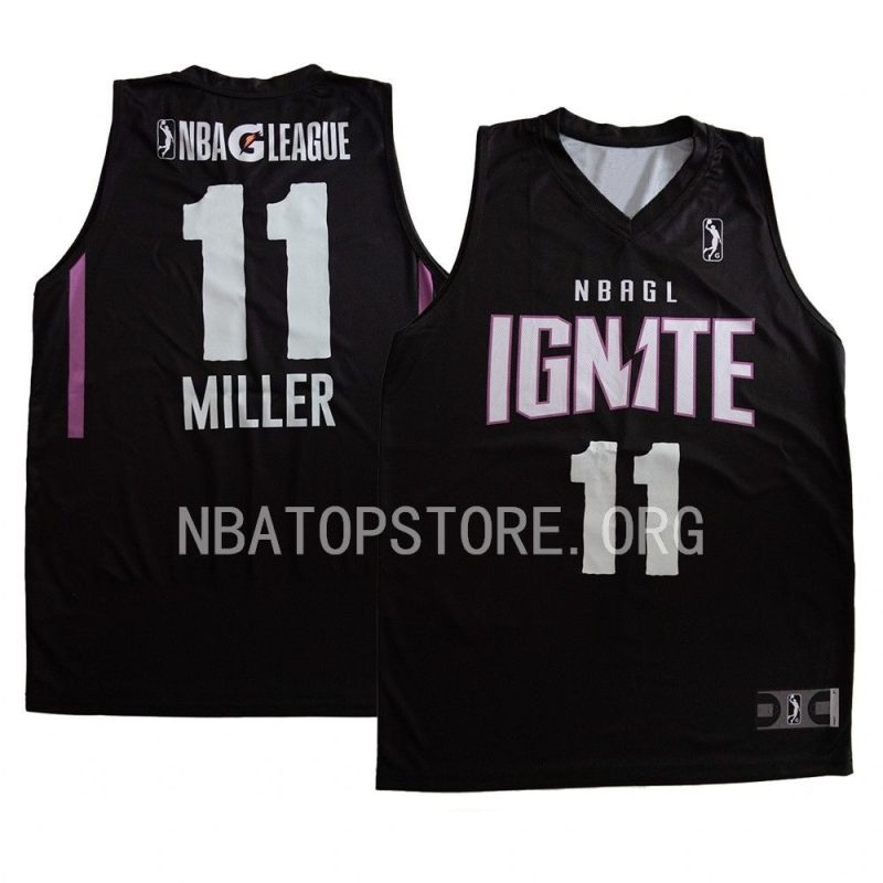 leonard miller nba g leaguejersey 2022 23ignite blackreplica