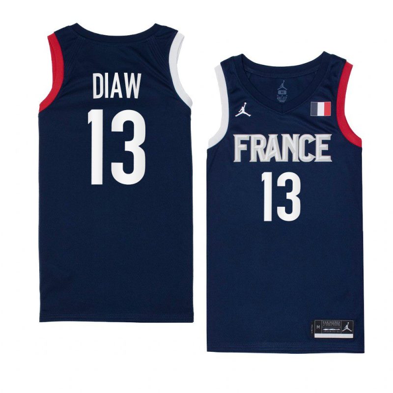 limited boris diaw 2021 tokyo olympics navy jersey