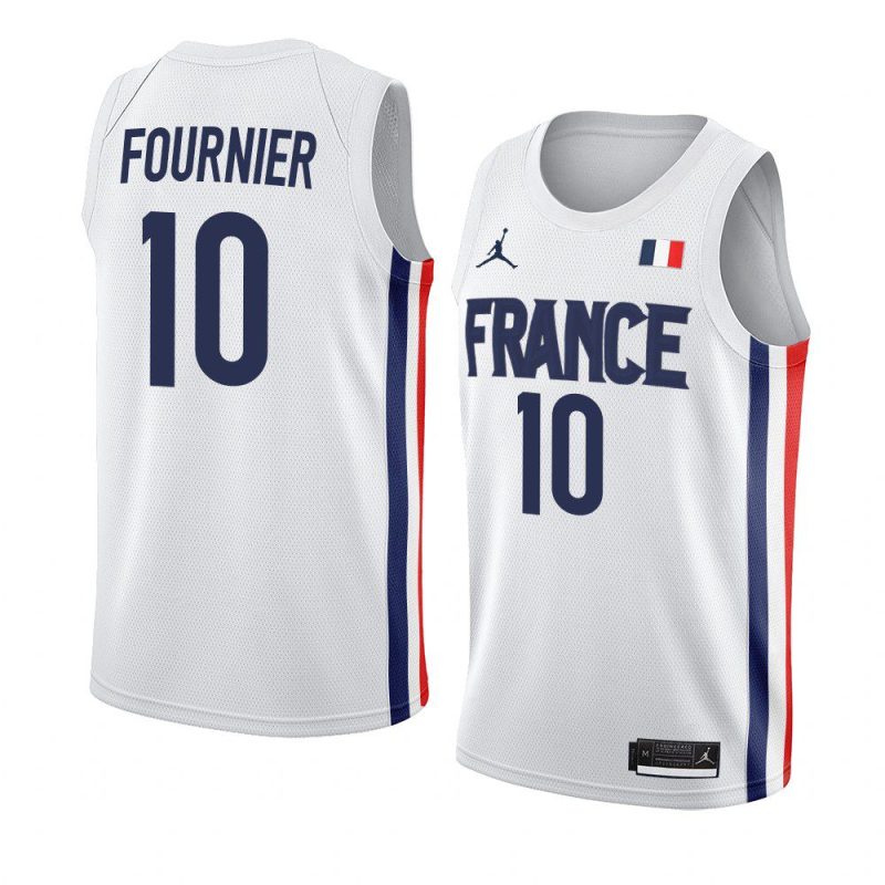 limited evan fournier 2021 tokyo olymipcs white jersey