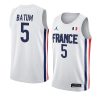 limited nicolas batum 2021 tokyo olymipcs white jersey