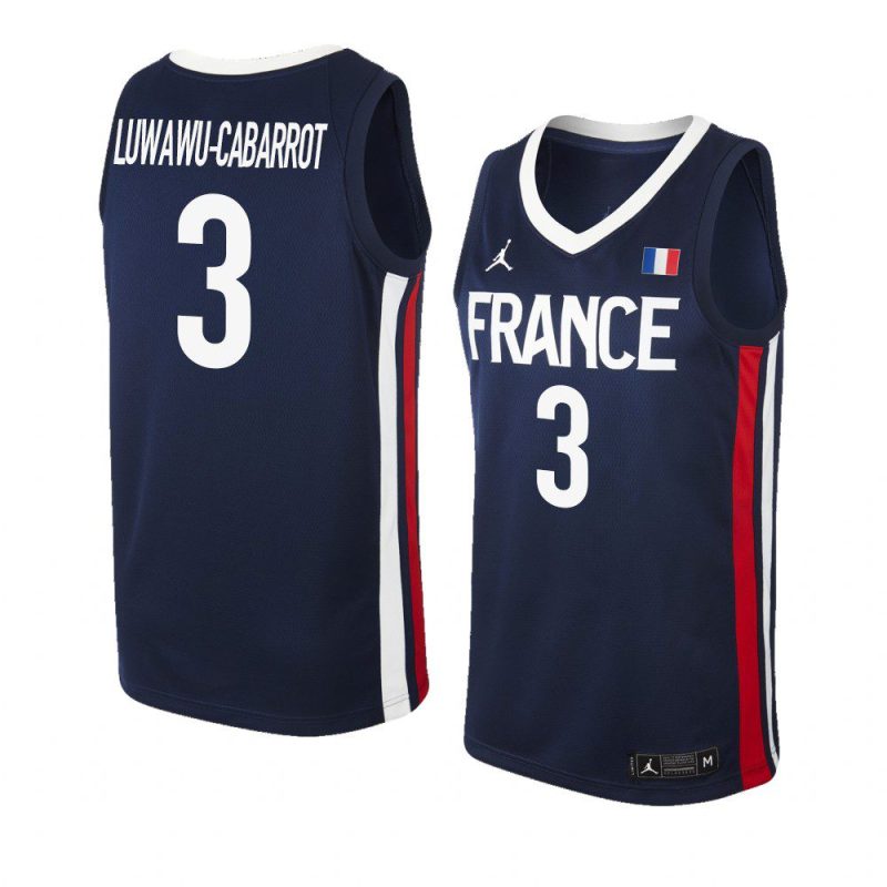 limited timothé luwawu cabarrot 2021 tokyo olymipcs blue jersey