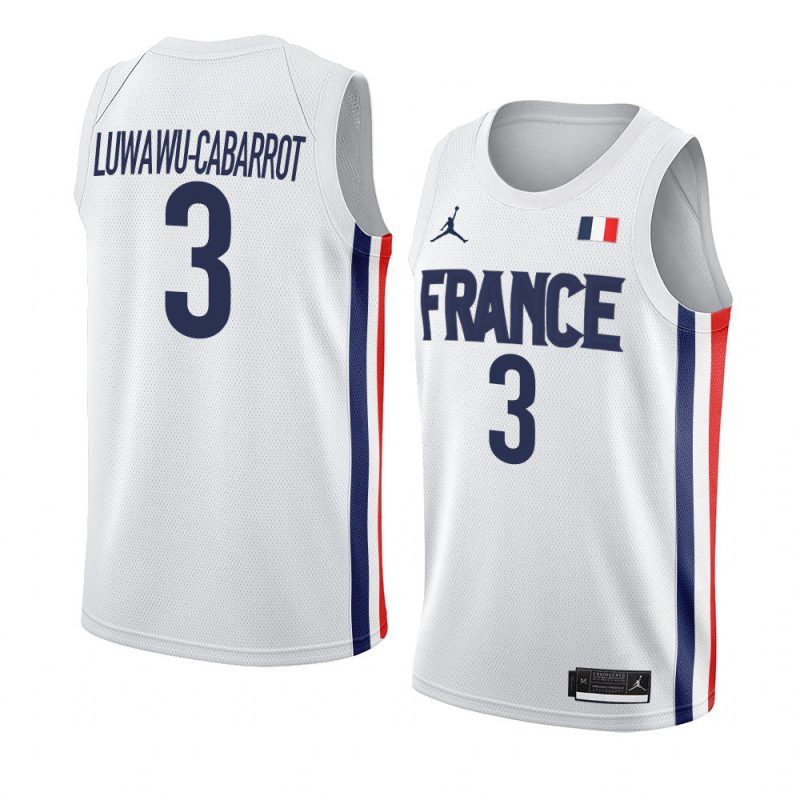 limited timothé luwawu cabarrot 2021 tokyo olymipcs white jersey