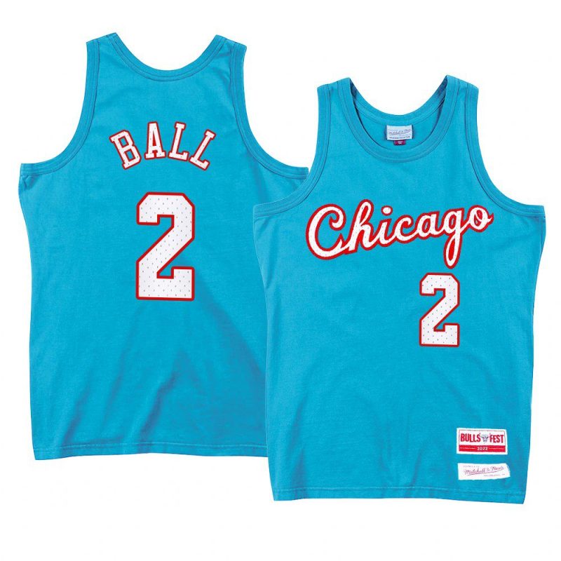 lonzo ball jersey bullsfest blue limited edition