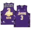 los angeles lakers anthony davis purple aape x nba style ape face mentank top