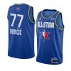 luka doncic dallas mavericks jersey 2020 nba all star game blue western conference men's