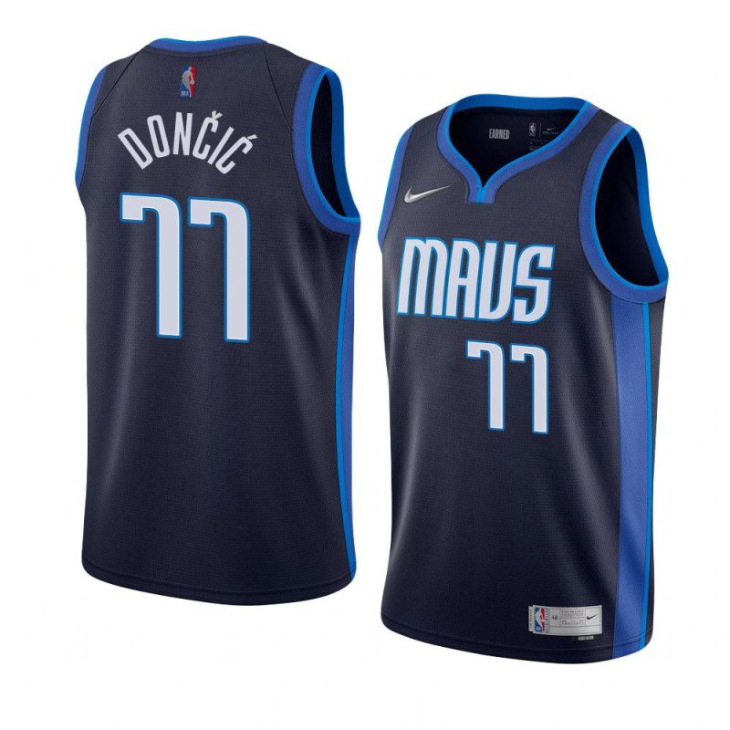 luka doncic dri fit swingman jersey earned edition navy