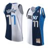 luka doncic navy white ancient split modern jersey