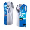 luka doncic slovenia x mavericks 2021 first olympics berth white bluejersey white blue