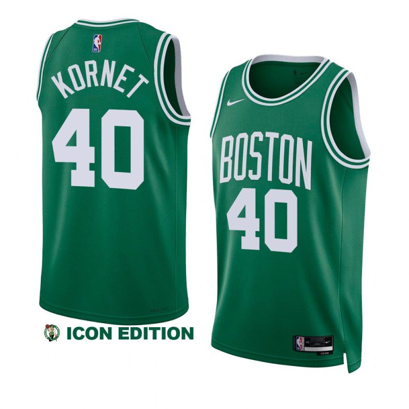 luke kornet celticsjersey 2022 23icon edition greenswingman