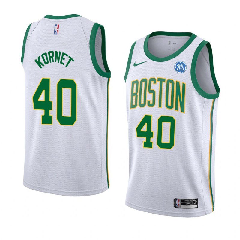 luke kornet jersey city edition white 2021