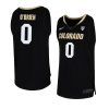 luke o'brien team replica jersey college basketball black