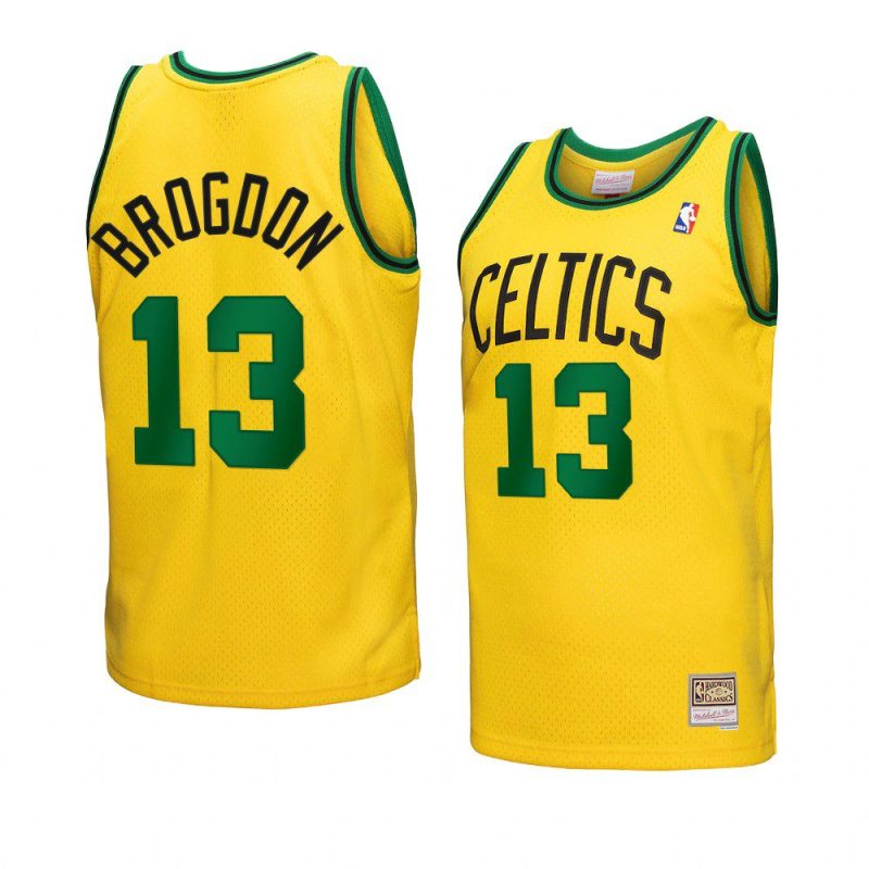 malcolm brogdon mitchell ness jersey reload 3.0 gold