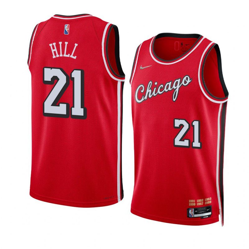 malcolm hill bullsjersey city edition red75th diamond badge