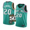 manu ginobili teal 50th anniversary jersey