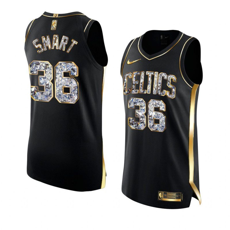 marcus smart black 2022 nba playoffs jersey