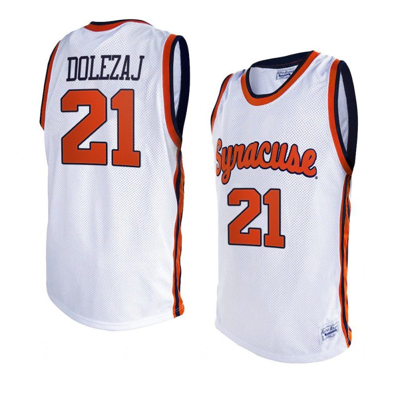 marek dolezaj original retro jersey college basketball white