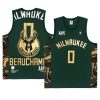 marjon beauchamp basketball tank top aape x nba style ape face green