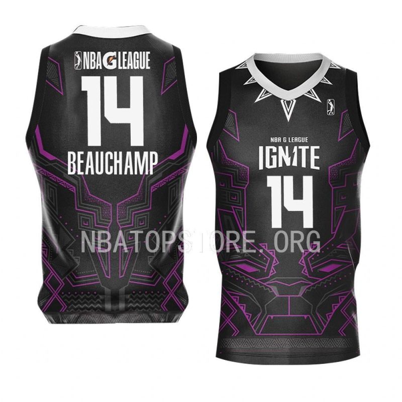 marjon beauchamp marvel super hero day jersey 2022black panther black