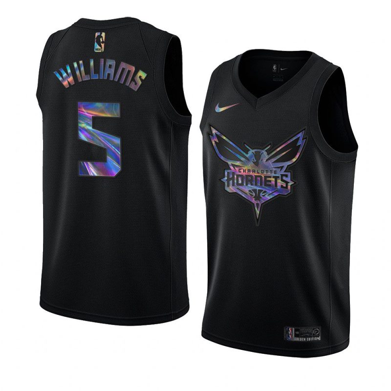 mark williams hornets iridescent holographic blackjersey black