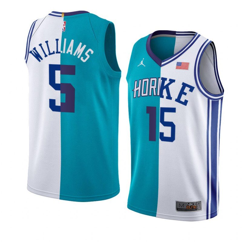 mark williams hornets x duke split edition teal whitejersey teal white