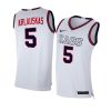 martynas arlauskas swingman jersey college basketball white