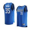 mavericks christian wood blue fast break replica icon edition jersey